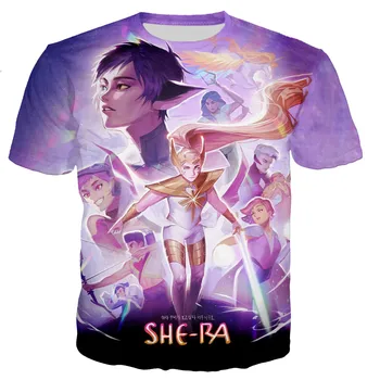 T-shirt She-Ra, Muške/ženske Majice sa 3D ispis, Casual Majica u stilu харадзюку, Vanjska odjeća, Majice