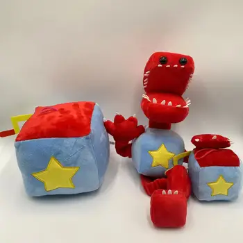 3PCS Boxyboo Igračka, Crtani film Igra Periferne Lutke Crveni Robot Punjeni Pliš Lutke Blagdanski Dar Kolekcija Lutaka