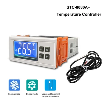 STC-8080A + Digitalni Regulator Temperature 12 24 110 220 Termostat Regulator Odmrzavanje Hlađenje Termostat Sa Senzorom