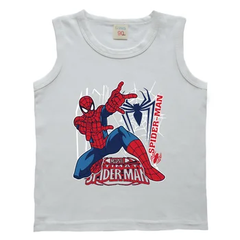Marvel Avengers spider-Man Dječji Prsluk Majica Monotono Odjeća Bez Rukava Majice Godina Novi Stil Za Dječake I Djevojčice Dječja Odjeća