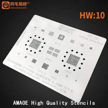 Kirin810 Hi6280 Procesor Za Honor 9X/9X pro/20 S/nova ČIP BGA Реболлинга 5/5i pro/5Z EMMC PMIC PM IC Matrica Predložak AMAOE HW10