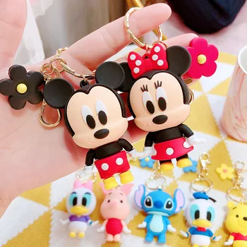 Kawai Crtani Disney Mickey Mouse Minnie Stitch Privjesak Slatka Winnie Pooh Figurice Privjesak za Vozila Torba Privjesak Za Ključeve Odrasla osoba Dijete Igračka