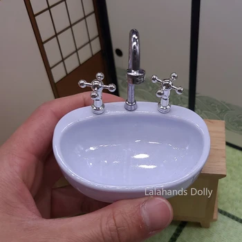 1/6 lutkine Mini-Miješalica za umivaonik Model za dollhouse Kuhinjski Namještaj Pribor za Ukrašavanje