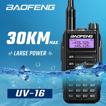BAOFENG UV16 10 W Moćan prijenosni prijenosni radio UHF/VHF Dvofrekvencijska UV-16 S kabelom Type-C Ažuriranje UV-5R 30 KM Ham dvosmjerni radio-2022