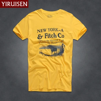 Branded Odjeću YIRUISEN, Funky Majica sa po cijeloj površini, Ljetna Muška Majica Kratkih Rukava, 100% Pamuk, Soft Homme Majica