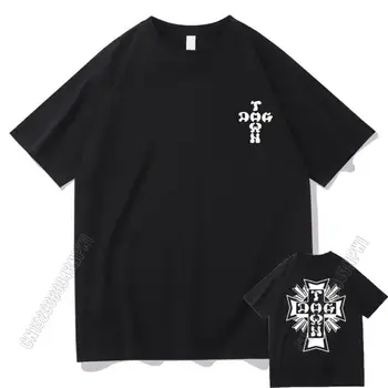 Dogtown Og Logo Crna Majica Za Muškarce Žene Free T-Shirt Hip Hop Ulica Majice Pamučne Majice Majice Eu Trend Kratkih Rukava
