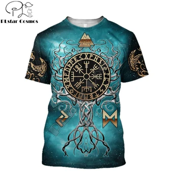 2021 Ljetna muška majica s likom Stabla Života, znak Vikinga, Majica sa 3D Ispis, Harajuku, svakodnevne majice kratkih rukava, majice Unisex QDL020