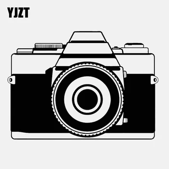 YJZT 14 cm * 10 cm Crtani digitalna umjetnost Vintage Stara Skladište Vinil Crni/Srebrni Auto Oznaka C22-0839