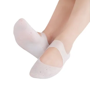 Vruće Prodaju Silikonski SEBS Hidratantna Čarape Protiv Pucanja Izlete Čarape Prozračna Podrška Svoda Stopala SPA Zaštita Nogu Umetanje Jastučići Za Cipele