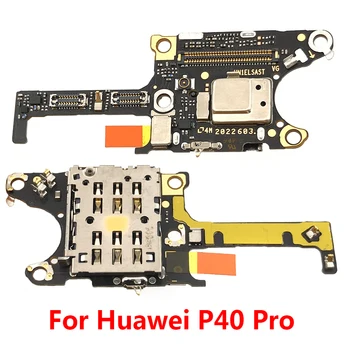 Originalni Za Huawei P40 Pro Držač Za čitanje SIM/SD Kartica, Priključci naknada S Fleksibilnim Kablom Mikrofona
