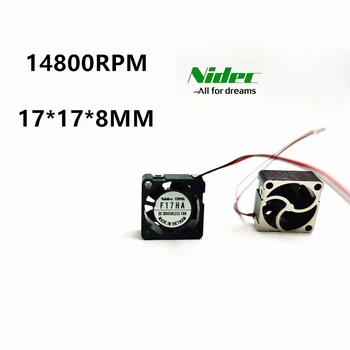 NIDEC 1708 F17HA 1,7 cm, Mini ventilator za hlađenje 5 U 0,3 W 14800 O/min Hidraulični Ležaj Mali Ventilator