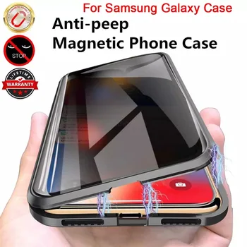 Magnetni Metalna Zaštitna Torbica Od Kaljenog Stakla Za telefon Samsung Galaxy S10 S9 S8 Note 8 9 10 Plus Za Samsung S20 Ultra S20