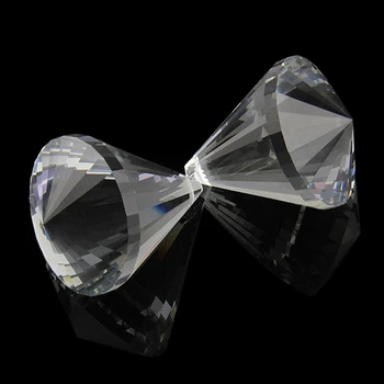 50 Mm 1 Kom. Prozirni Kristal Diamond Loptu Luster Prizme, Stakleni Poučan Ovjesa Dijelovi Vijence Ukras