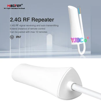 Miboxer Vodootporan IP67 2,4 G Rf repeater RP1 AC 100-240 Povećava udaljenost upravljanje vanjskom rasvjetom 2,4 G prijemnik signala daljinskog
