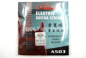 1 Komplet Žice za električnu gitaru Alice A503-L/SL sa čeličnim jezgrom od čelika i niklenim legure, Намотанная Žica, Besplatna dostava