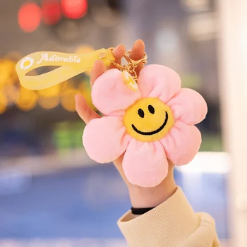 15 cm Slatka Smajlić Cvijet Privjesak Japanski Stil Pliš Igračke Kawai Cvijeće Lutka Torba Privjesak Privjesak Home Dekor Darove Dijete Djevojčica