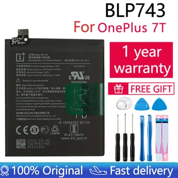 Novi Original Bateriju BLP743 3800 mah Za Oneplus 7T Jedan Plus 7T Bateriju Za telefon velikog kapaciteta OnePlus Baterije Za telefone Besplatni Alati