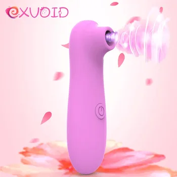 EXVOID Sisanje Bradavica Vibratori za Žene Maser za Grudi, Klitoris Stimulira Jezik Dojenče Vibrator Oralni Seks Igračke za Žene