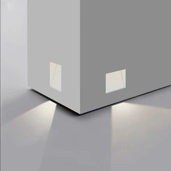 3 W Ugrađivanja Лестничный Lampa bez okvira Zidne Svjetiljke LED Aluminijski Koridor Korak Lampa AC85-265V Kutna Lampa za Kuću Spavaća soba Kuhinja