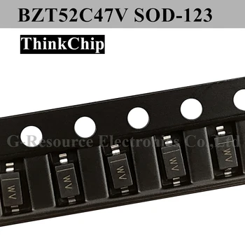(100pc) BZT52C47V SOD-123 BZT52 47V SOD123 SMD 1206 Stabiliziranog dioda (obilježavanje WV)