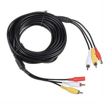 Novi 2 RCA + DC Power Audio Video Produžni Kabel, Kabel za Sustav video Nadzora