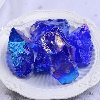 Veleprodaja Prirodni boji Galvanske Crystal Neobrađeni Kamen je Prirodni Kristal Ljekovita Ruda Uzorak Kvarc Reiki Nakit Poklon 1 KOM.
