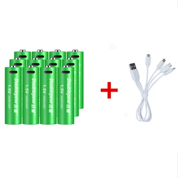 Nova 1,5 3400 МВтч AA baterija baterija baterija baterija baterija USB AA litij baterija baterija baterija baterija baterija brzo punjenje preko Micro USB kabel