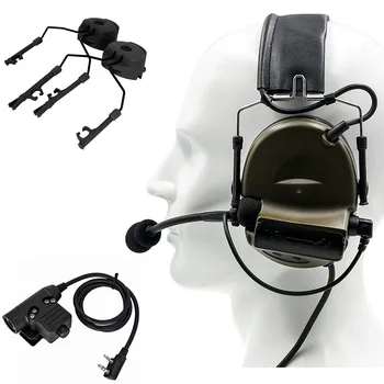Taktička E-Slušalice za gađanje COMTAC II Buke Lovački Slušalice i U94 PZR i adapter za kacigu ARC