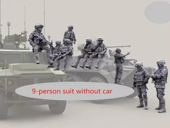 1/35 omjer Smole Figurica Model postavlja ruskog vojnika specijalnih snaga 9 figura U nesastavljeni Pločom S238