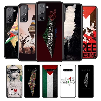 Karta Palestine na Arapski Mekana Crna Torbica Za Samsung Galaxy S21 S22 S20 FE Ultra S10 S10e Lite S9 Plus Pro Torbica Za Telefon Coque