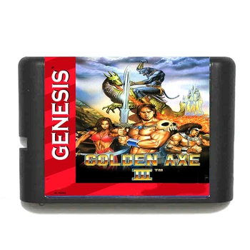 Zlatna SJEKIRA III za 16-bitni igraće karte Sega MD za Mega Drive konzole za video Genesis