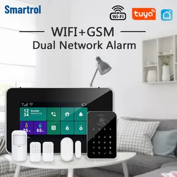 SMARTROL G60B Alarm Upozorenja O lamanje softver WIFI GSM Bežične Dodirna Tipkovnica Tuya Smart Life Control APP 99 Pribor