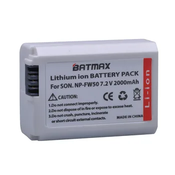 Batmax 1 kom. NP-FW50 FW50 NPFW50 fw50 Baterija za Sony Alpha a6500 a6300 a7 7R a7R a7R II a7II NEX-3 I NEX-3N NEX-5