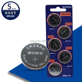 5pcs Sony Originalni Veliko CR2430 DL2430 2430 3V Dugme Baterija Za satove, Igračke Slušalice
