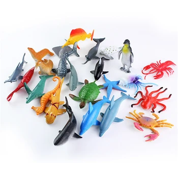 Topla rasprodaja, 12 kom./lot, Figure morskih životinja, 6 cm, PVC, Collectible Igračke, Anime Figure, Igračke za Znanje, Dar