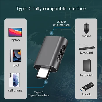Konverteri Type-C na USB3.1 Priključci Ženski adapter USB2.0 Na USB-C Adapter za mobilni telefon za Prijenos podataka je Kompatibilan sa većinom uređaja