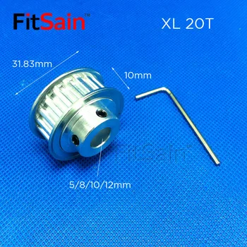 FitSain-XL 20T Širina 10 mm, koloturnik od aluminijske legure središnji otvor 5 mm/6 mm/8 mm/10 mm/12 mm koeficijent smanjenja приводное sinkroni kotač