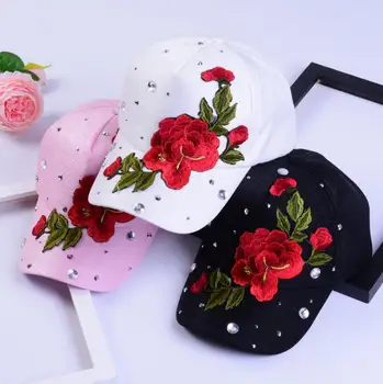 moderan šešir s ružama, muške i ženske kape, proljeće-ljeto sunčane šešira za žene, monotono kapu, Svakodnevni kapu street shot
