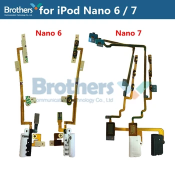 za iPod Nano 6 7 6th 7th Snaga Količinu Audio Priključak Fleksibilan Kabel Za iPod Nano6 Nano7 prekidač za Uključivanje i Isključivanje Fleksibilan Kabel rezervni Dijelovi Za Popravak