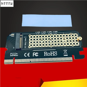 M. 2 NVME PCIE za M2 Adapter LED NVME SSD M2 PCIE x16 Naknada za proširenje Sučelje računalnog adapter M. 2 NVMe SSD NGFF za PCIE 3,0x16