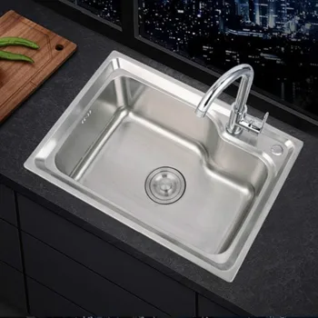 304 umivaonik od nehrđajućeg čelika slobodan sudoper sudoper sudoper jedan umivaonik утолщенная umivaonik veliki skup s jednim utorom WF907250