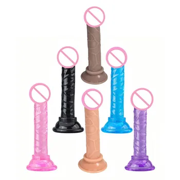 Blagi Mini-Dildo, Realističan Penis, Penis sa Jakim sisanje čaša, Anal Dildo za Ženske, Muške Erotske Sex Igračke za ženske masturbacije