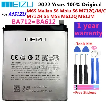Originalni Muški Baterija BA712 Za MEIZU M6s Meilan S6 Mblu S6 M712Q/M/C M712H Litij-polimer Baterije za mobilne telefone