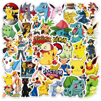 10/50/100 kom./pak. Pokemon Pikachu Naljepnice Estetski Crtani Anime Grafiti Pegatinas Kofer Vodootporan Naljepnica