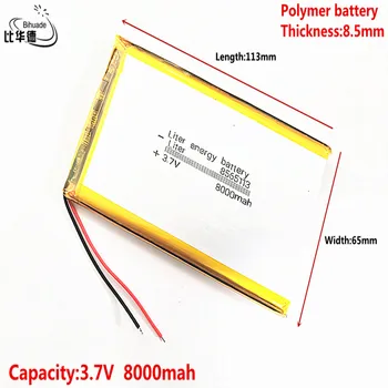Dobra kvalitetna litarski energy baterija 3,7 8000 mah 8565113 Polimer li-ion /li-ion baterija za tablet PC, GPS, mp3, mp4