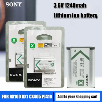 Sony Originalni 3,6 U NP-BX1 NP BX1 NPBX1 1240 mah Litij baterija baterija baterija baterija Baterija RX100 M7 M6 M5 M4 M3 x3000r as500 WX350 Skladište Ćelije