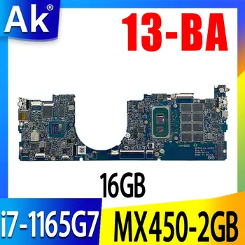 Za HP Envy 13-BA 13T-BA Matična ploča laptopa i7-1165G7 MX450-2GB 16GB GPT30 LA-J475P Matična ploča laptopa Testirana je NORMALNO