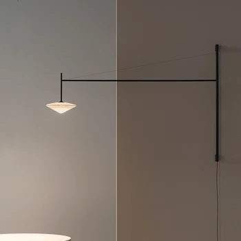 Skandinavski dizajn zidne lampe, Crna Okretni Lampa, Jednostavna Umjetnička uređaji studio lampa, Noćni ormarić za Spavaće sobe, radna soba, Zidne lampe za čitanje