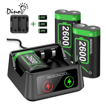 3x2600 mah Punjiva Baterija za Xbox Serije X/S/Xbox One S/X Bežični Daljinski upravljač Za Xbox One + USB Brzi punjač
