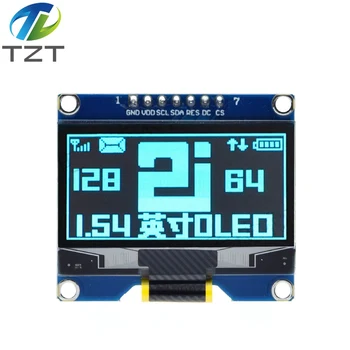 TZT 1 kom. 1,54 inča 7PIN Bijeli Plavi OLED Zaslon Modul SSD1309 Drive IC je Kompatibilan za SSD1306 SPI Sučelje 128*64